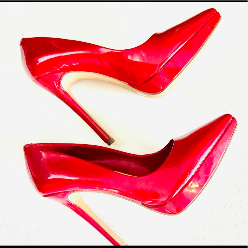 Red Patent Heel
